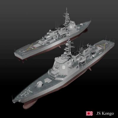 Kongo Class Destroyer D Model By Ennuishao