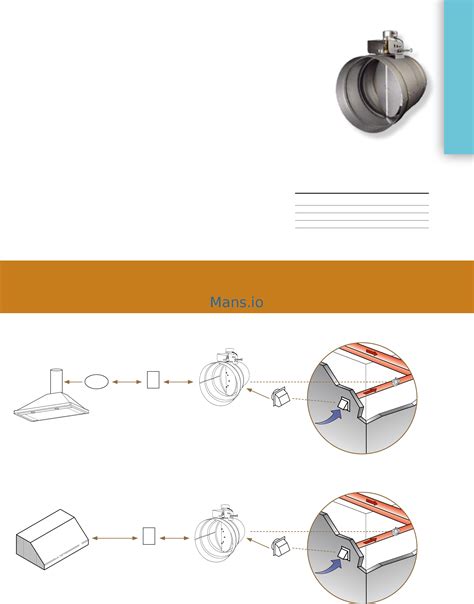 Broan 883004 [49/56] Make up air dampers