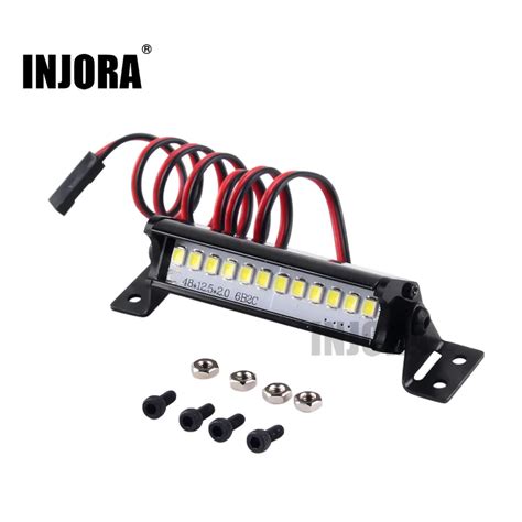 Injora 55mm Barra De Luzes Led Super Brilhante Para Crawler Rc 1 10