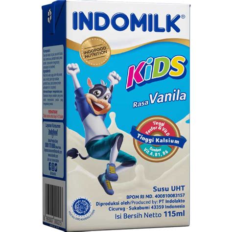 jual indomilk uht kids vanilla  ml shopee indonesia