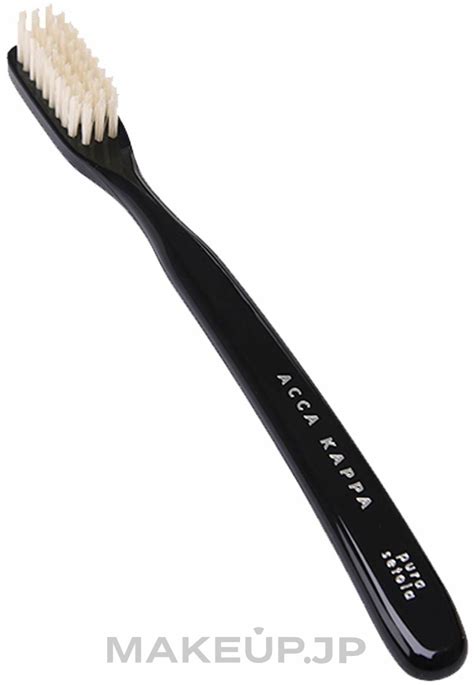 Acca Kappa Vintage Tooth Brush Medium Nylon Natural Bristles Black