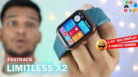 Fastrack Limitless X2 Smartwatch 1 91 Display With Rotating Crown