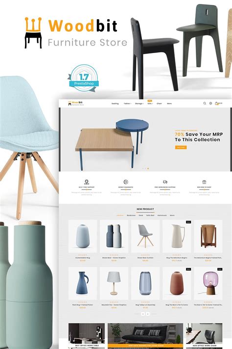 Woodbit The Furniture Store Template Prestashop Themes Business