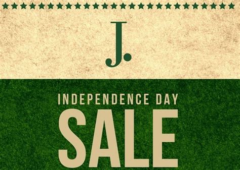 J Junaid Jamshed Jashn E Azadi Flat Sale Off From St August