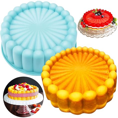 Forma Assadeira De Silicone Antiaderente Para Bolo Pudim Torta Mousse