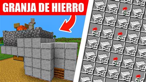 C Mo Hacer Una Granja De Hierro F Cil Por Hora Minecraft Java