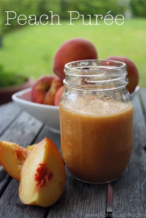 Peach Purée Katies Cucina Peach Puree Delicious Drink Recipes