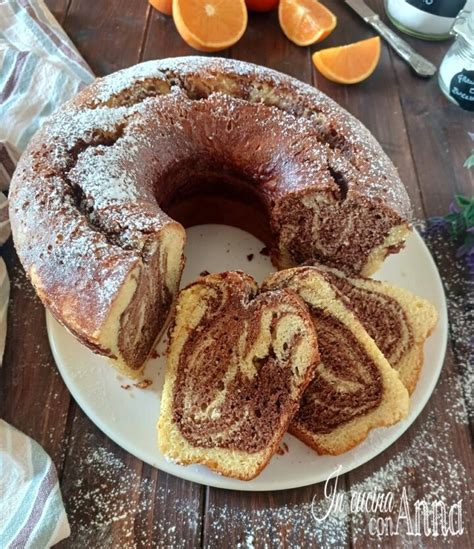 Ciambella Variegata Arancia E Cioccolato Si Inforna In Minuti La