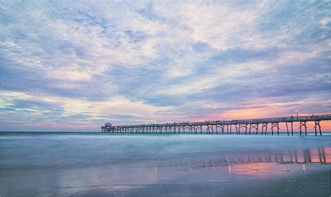 Oceanana Pier at Sunset - Atlantic Beach NC Photograph by Bob Decker ...