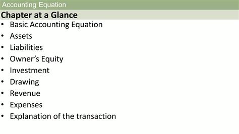 Accounting Equation Ppt