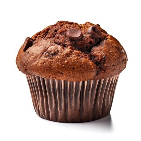 Premium Photo Chocolate Muffin Isolated On White Background