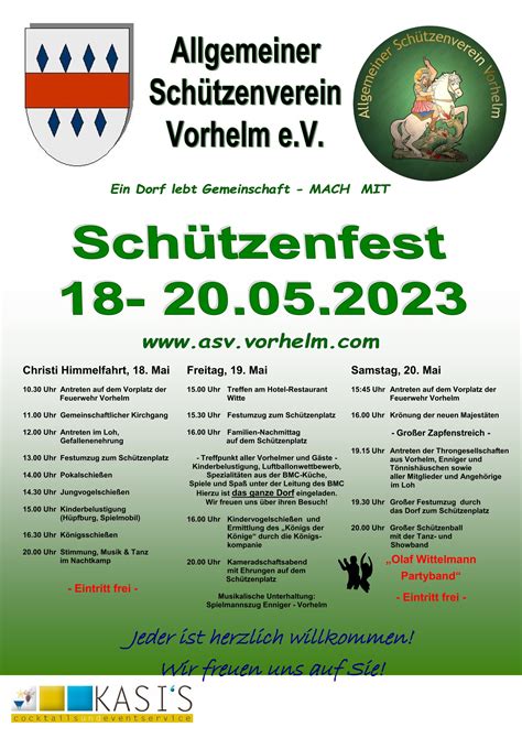 Plakat Sch Tzenfest Gross Allgemeiner Sch Tzenverein Vorhelm