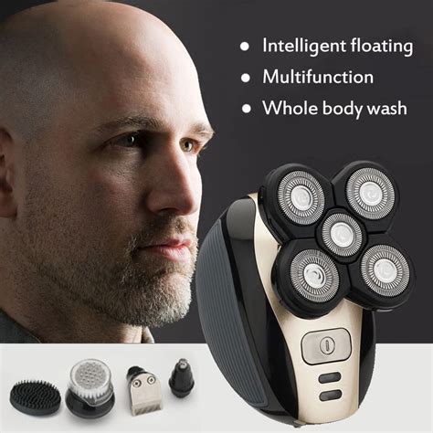 5 In 1 Electric Shaver Rechargeable Razors Beard Trimmer For Men