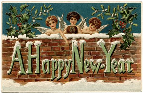 Vintage New Years Eve Clip Art