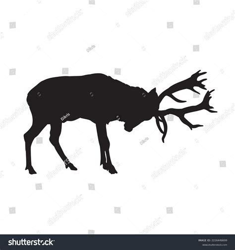 Deer Bucks Stag Vector Silhouette Stock Vector Royalty Free 2226448699 Shutterstock