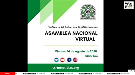 Asamblea Nacional Virtual Del Sindicato De Telefonistas De La Rep Blica