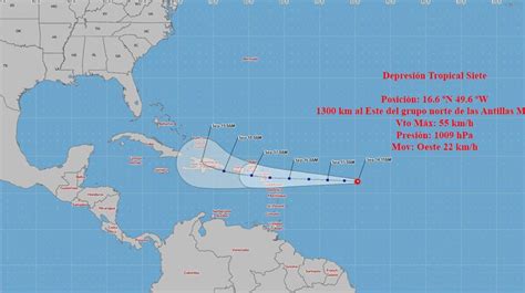 Se forma la tercera depresión tropical en el Atlántico rumbo a las