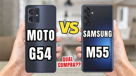 Moto G54 5g Vs Samsung M55 5g Comparativo 📱 Canaldwn Youtube