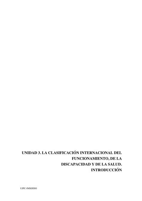 PDF UNIDAD 3 LA CLASIFICACIîN INTERNACIONAL DEL 1 Revisar los