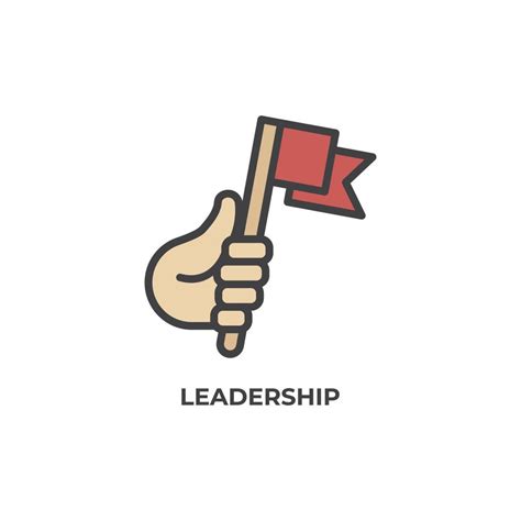 Vector Sign Of Leadership Symbol Is Isolated On A White Background