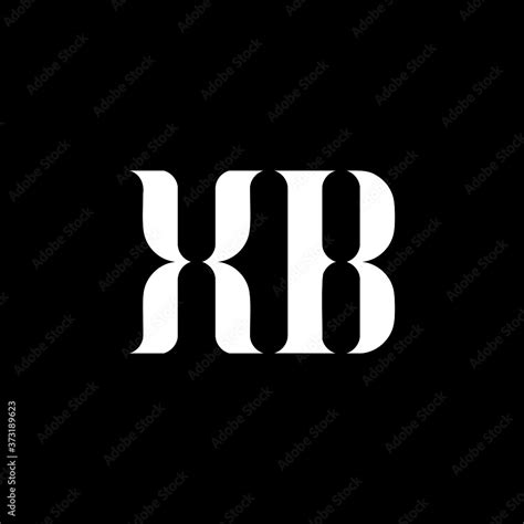 Xb X B Letter Logo Design Initial Letter Xb Linked Circle Uppercase