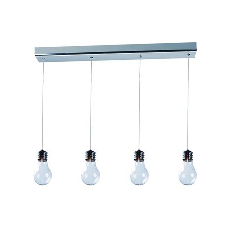 Edison 4 Light Chrome Linear Pendant Bed Bath And Beyond 9467603