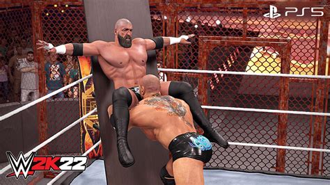 Wwe K Batista Vs Triple H Hell In A Cell Match Ps K