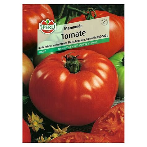 Sperli Gemüsesamen Tomate Marmande Solanum lycopersicum Erntezeit