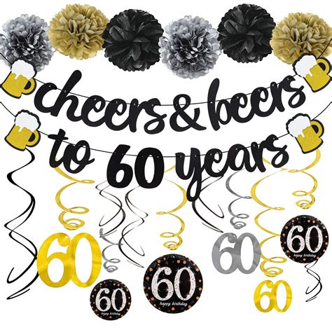 Buy Th Birthday Party Decorations Kit Cheers S To Years Banner