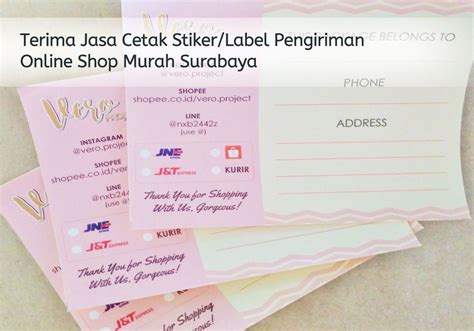 Template Label Pengiriman Online Shop Word 53 Koleksi Gambar