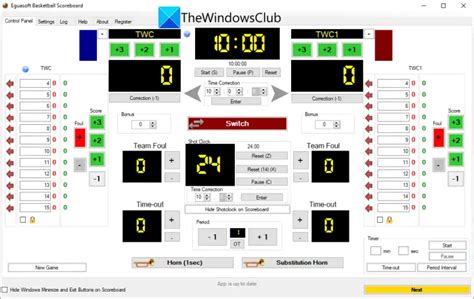 Free Scoreboard Software Tools To Create Scoreboard In Windows 11 10