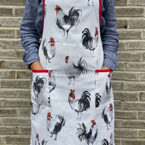 Rooster Apron Etsy