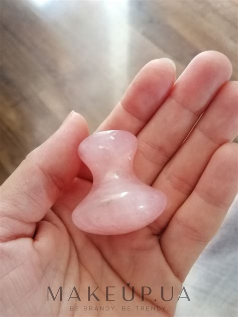 Crystallove Rose Quartz Mushroom Gua Sha Face Massager Makeupuk