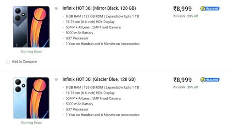 Infinix HOT I With Hz Display MediaTek G SoC MAh Battery Launched In India Check