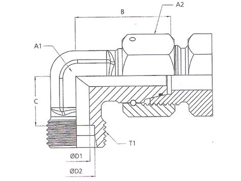 Karpin Metric Intermediate Nipple Bsp Metric Nipple Perflexed Bsp