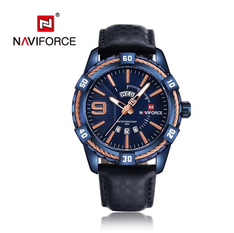 Naviforce Belt Watch Date Week Men S Quartz Watch Waterproof Men S