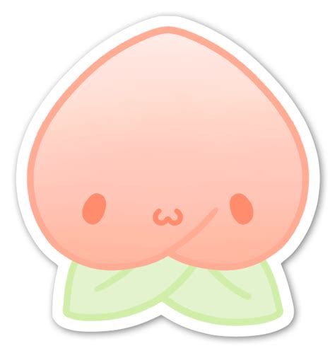 Kawaii Stickers Png Cute Peach Sticker Kawaii Stickers Transparent | The Best Porn Website