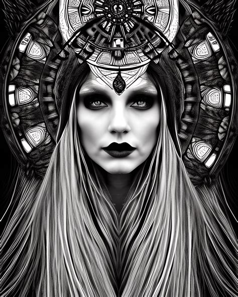 Intricate Dark Pagan Witch Graphic Creative Fabrica