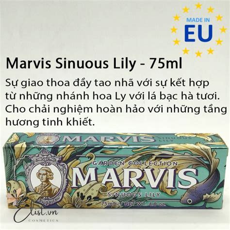 Review Kem Đánh Răng Marvis Sinuous Lily và marvis Kissing Rose