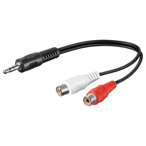 Ampire Audio Adapter Cable 20cm 2 Channel Rca To 35mm Jack Rca