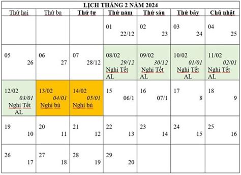 Lịch Nghỉ Tết Nguyên Đán Giáp Thìn 2024 Tại Tphcm Thông Báo Nghỉ Tết