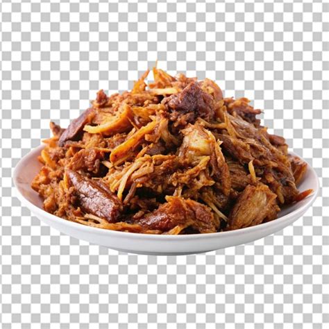 Premium Psd Pulled Pork On White Background