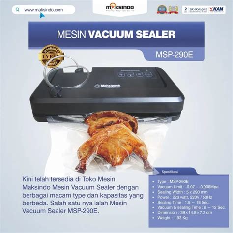 Mesin Vacuum Sealer MSP 290E Di Bogor Toko Mesin Maksindo Bogor