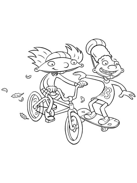 Arnold Rides With Gerald Johanssen Coloring Page