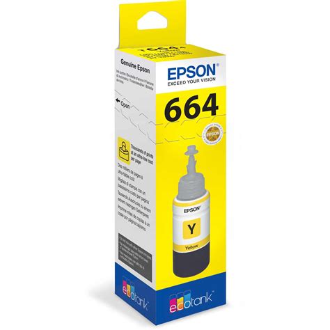 Original Epson 664 Yellow Ink Bottle C13T664440 Ink N Toner UK