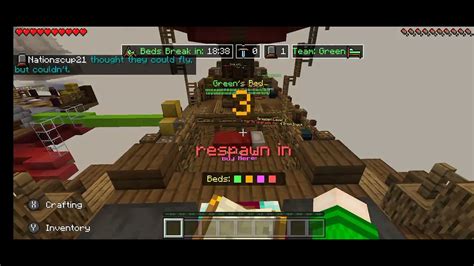 Lifeboat On Minecraft Bit Failing Miserably In Bed Wars Youtube