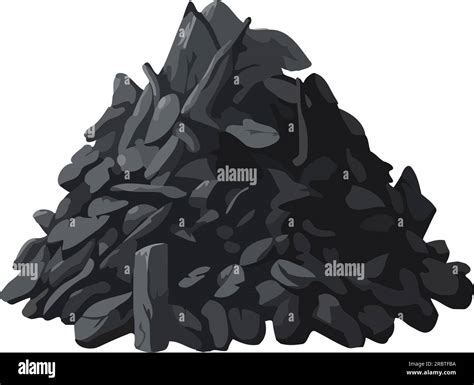 Coal mining industry symbol on black backdrop Stock Vector Image & Art ...