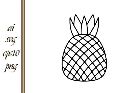 Doodle Food Icon Pineapple Sketch Fruit Graphic by IrynaShancheva ...