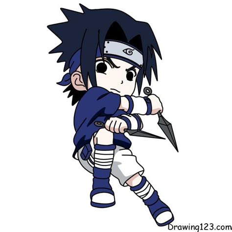 Sasuke Çizimi Eğitimleri Adım adım Sasuke nasıl çizilir