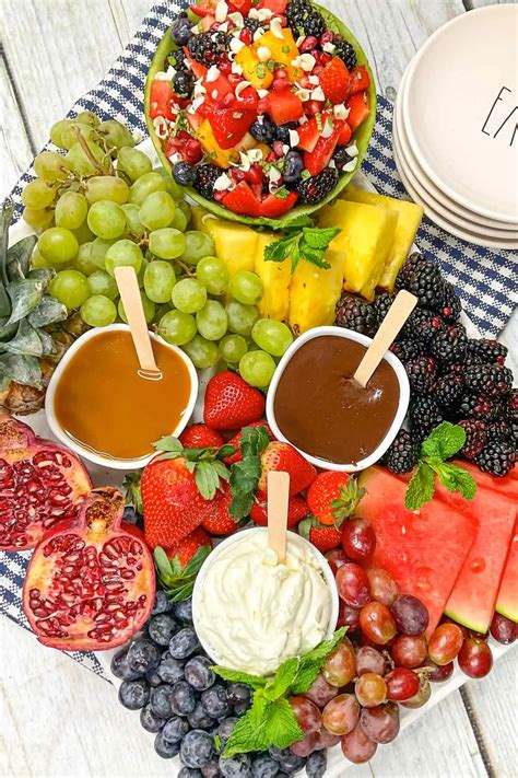 Fruit Charcuterie Board (with Honey Glazed Fruit Salad) | Trop Rockin